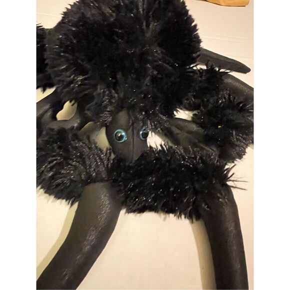 Folkmanis Black Plush Spider puppet Black Hand Glove Puppet Movie Prop Eight Leg - Picture 4 of 13